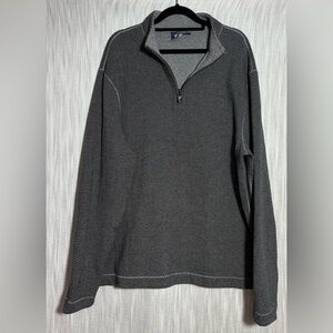 Daniel Cremieux Black and Gray Zip-Up Sweater